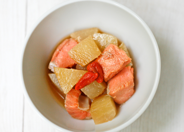 「薬膳鮭大根」